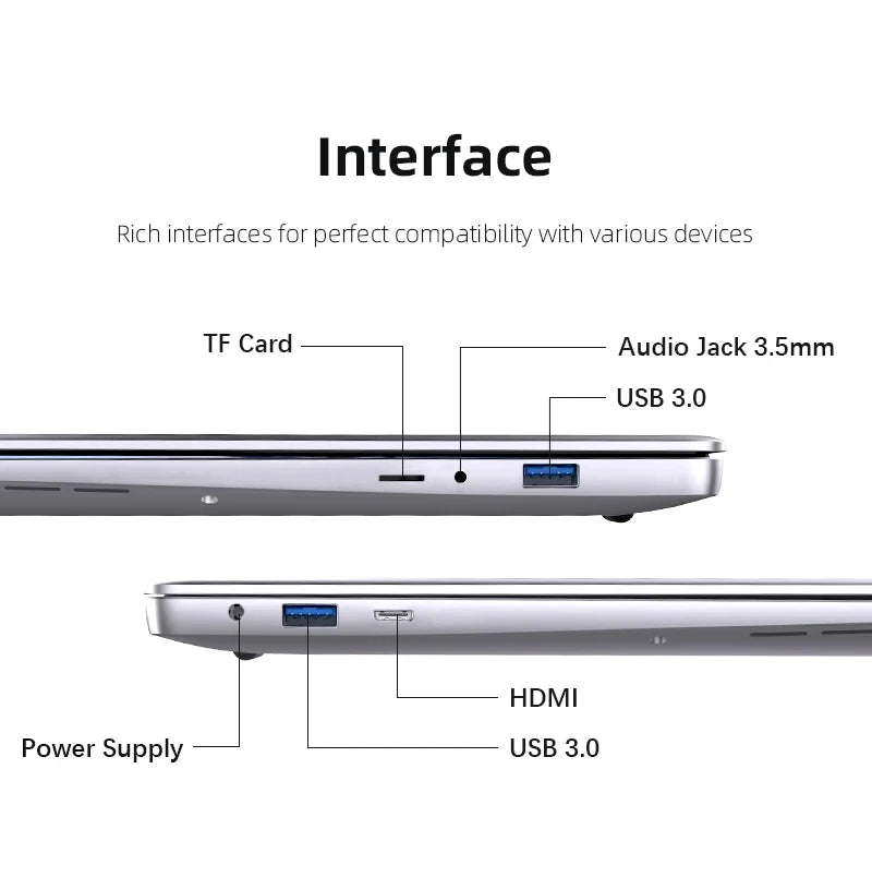14.1inch Intel Atom A3950 Laptop