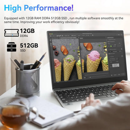 15.6 Inch 12GB DDR4 512GB SSD Intel Laptop