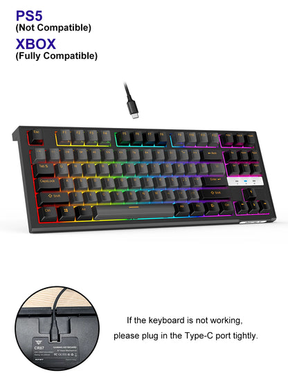 NPET 87 Keys RGB Mechanical Keyboard