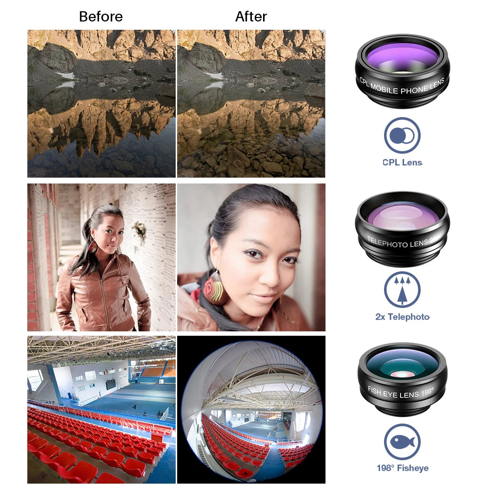 APEXEL 10 in 1 Phone camera Lens