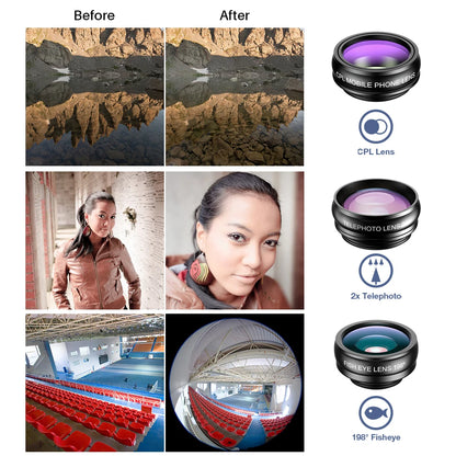 APEXEL 10 in 1 Phone camera Lens