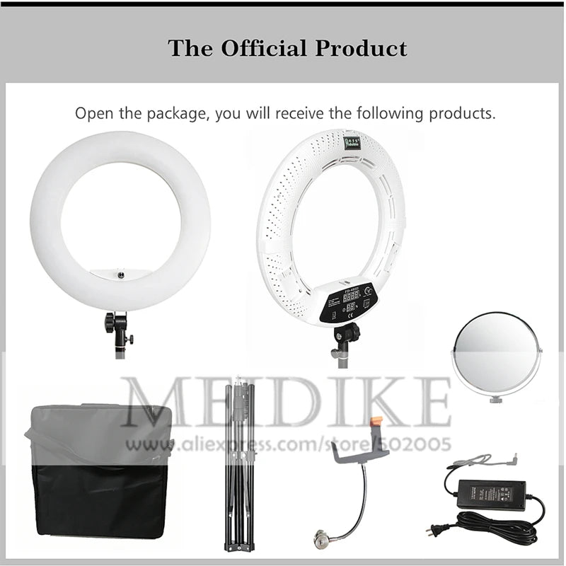 Yidoblo 96W Ring Light FD-480 Pro Beauty Studio LED Ring