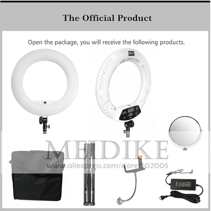Yidoblo 96W Ring Light FD-480 Pro Beauty Studio LED Ring