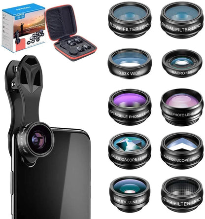 APEXEL 10 in 1 Phone camera Lens