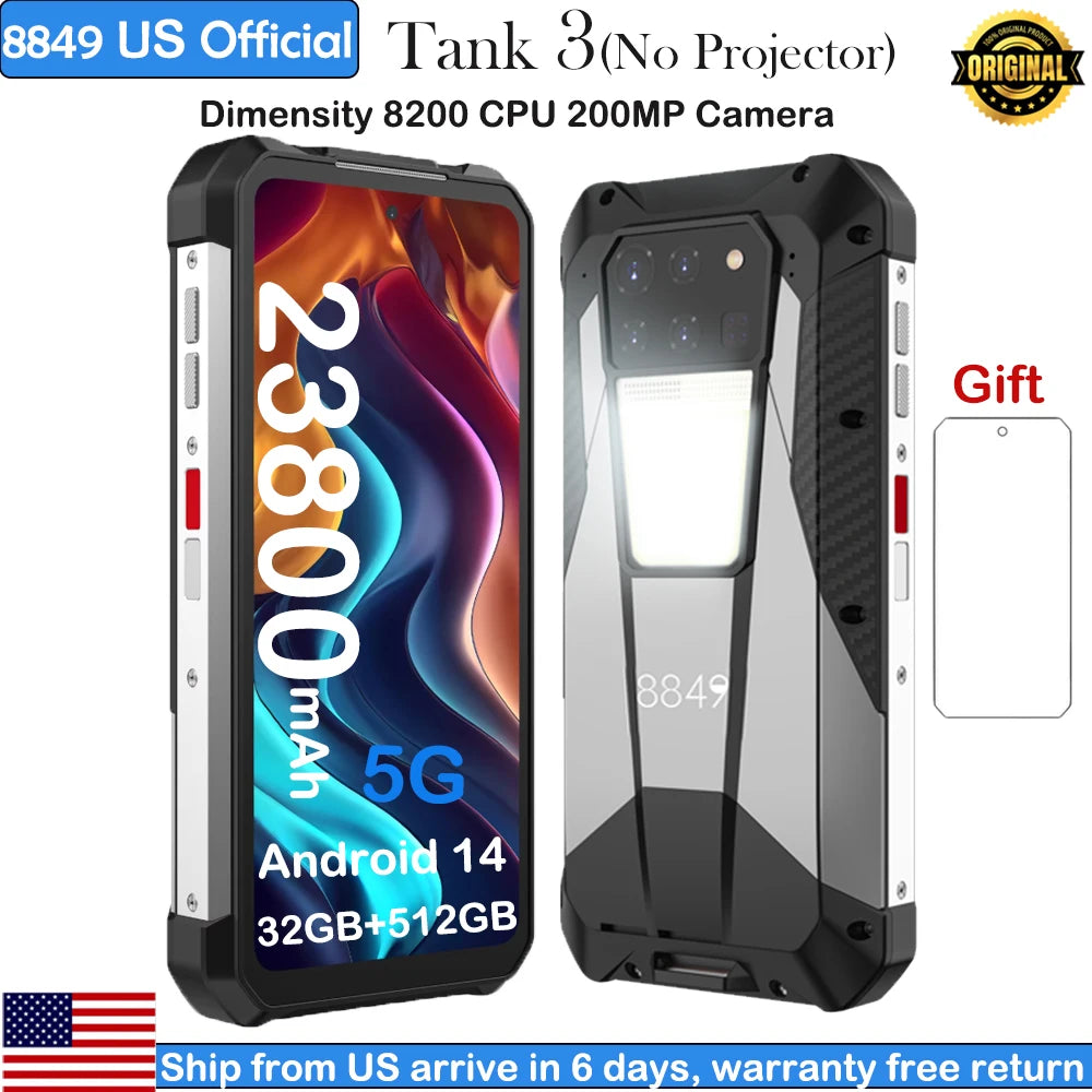 8849 Tank 3 Rugged 32GB 512GB Android14