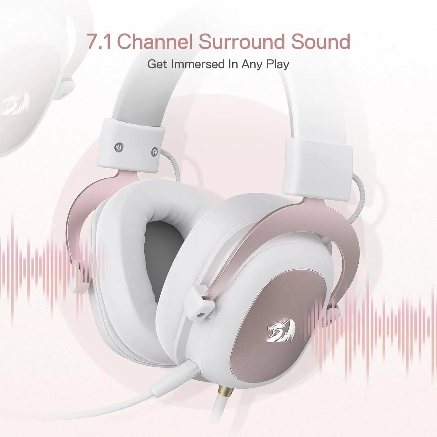 Redragon H510 Zeus White Wired Gaming Headset