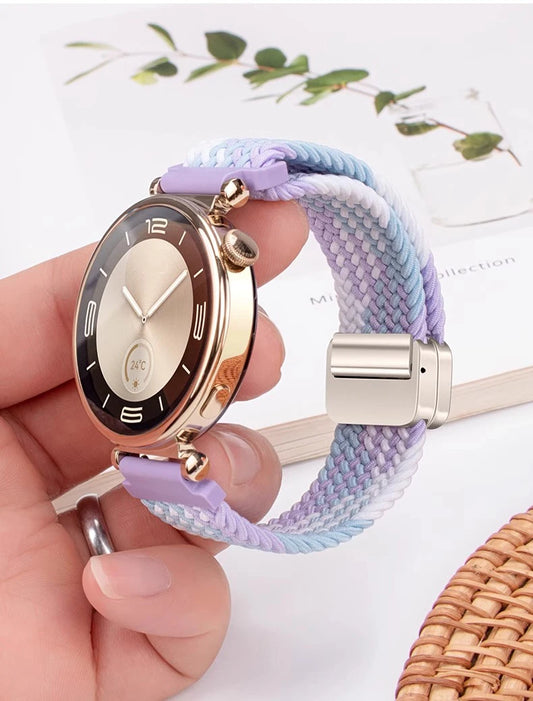 18mm Braided Magnetic Strap For huawei watch