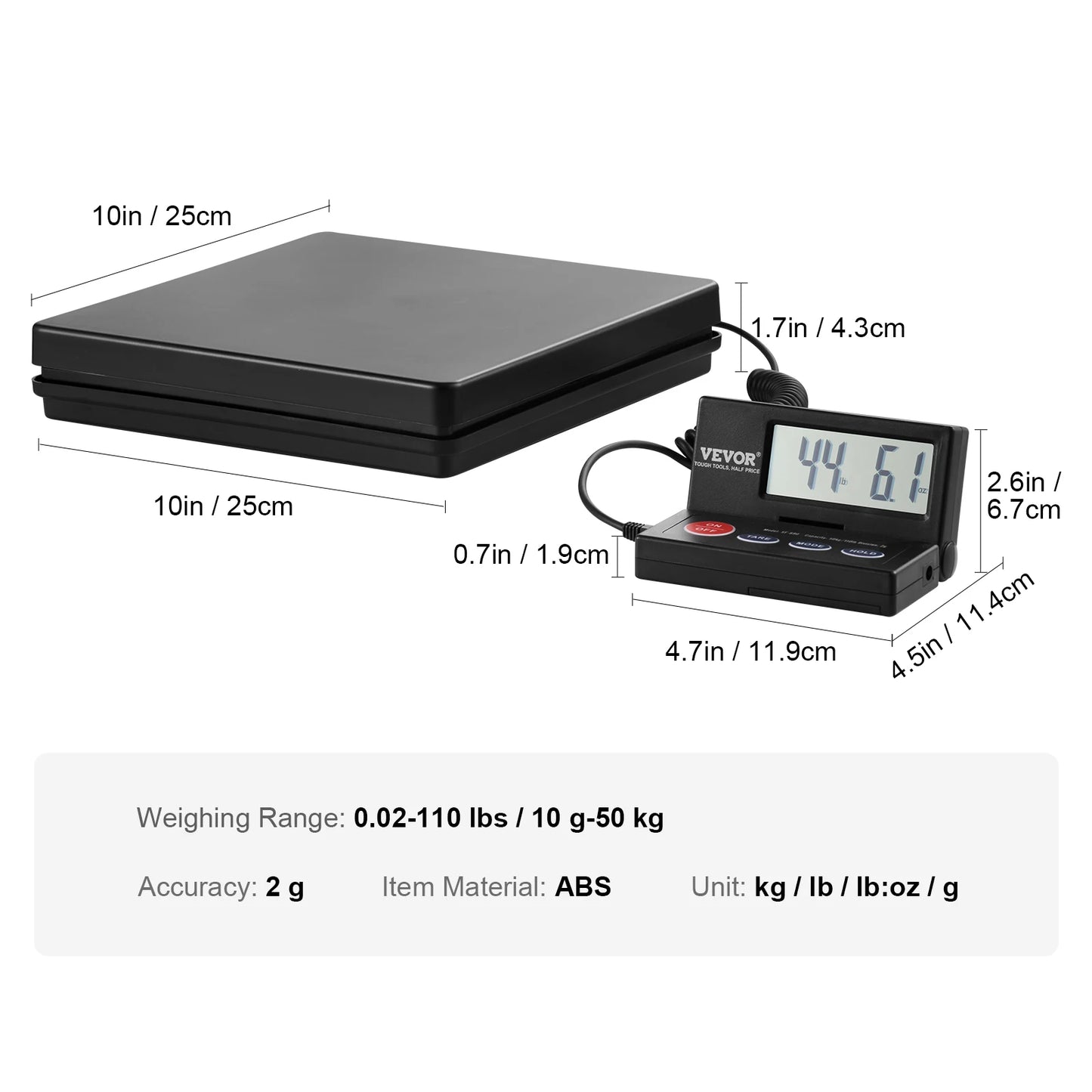 SucceBuy 110 lbs Digital Postal Shipping Scale