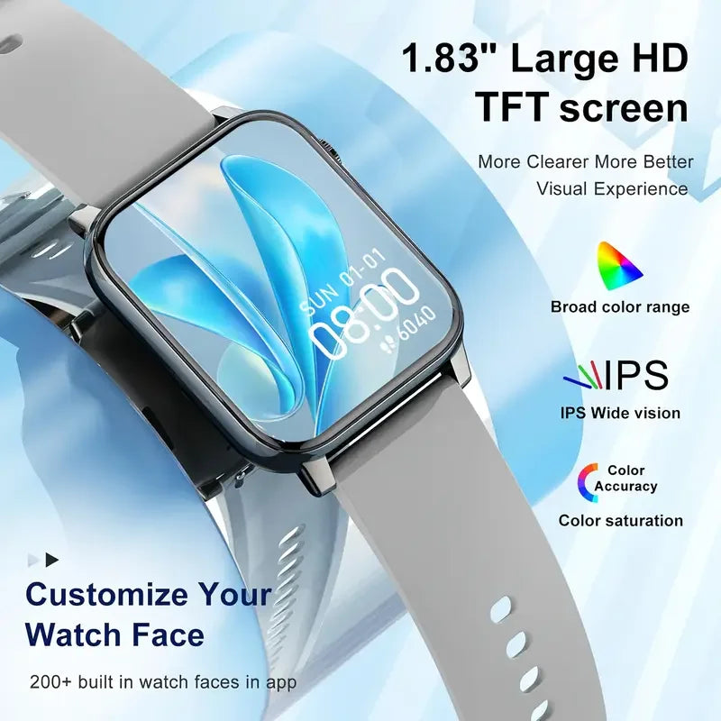 LAXASFIT 2025 New Waterproof Smart Watch