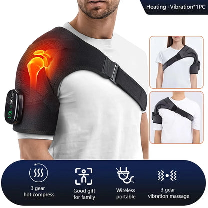 Adjustable Heating Vibration Shoulder Brace