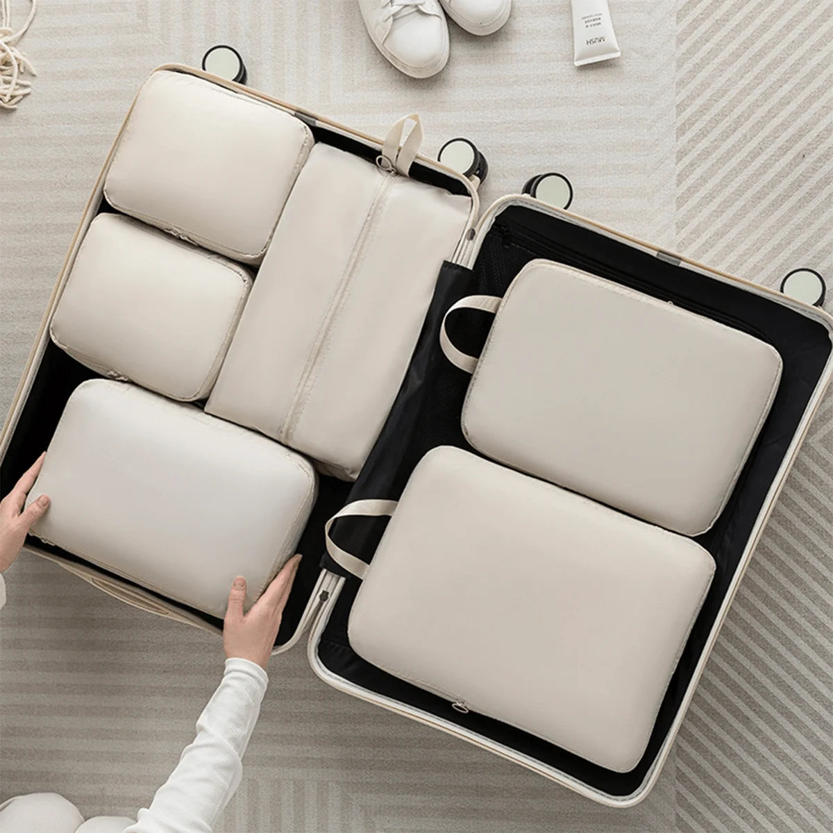 6Pcs Compression Packing Cubes Set