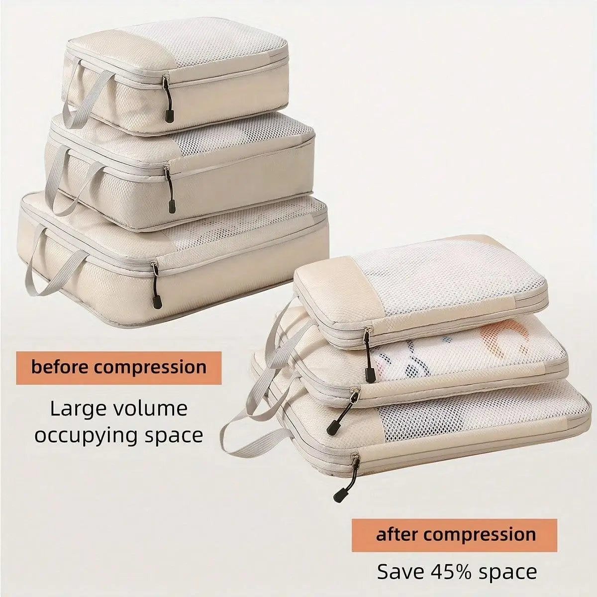 3 Set Compression Packing Cubes