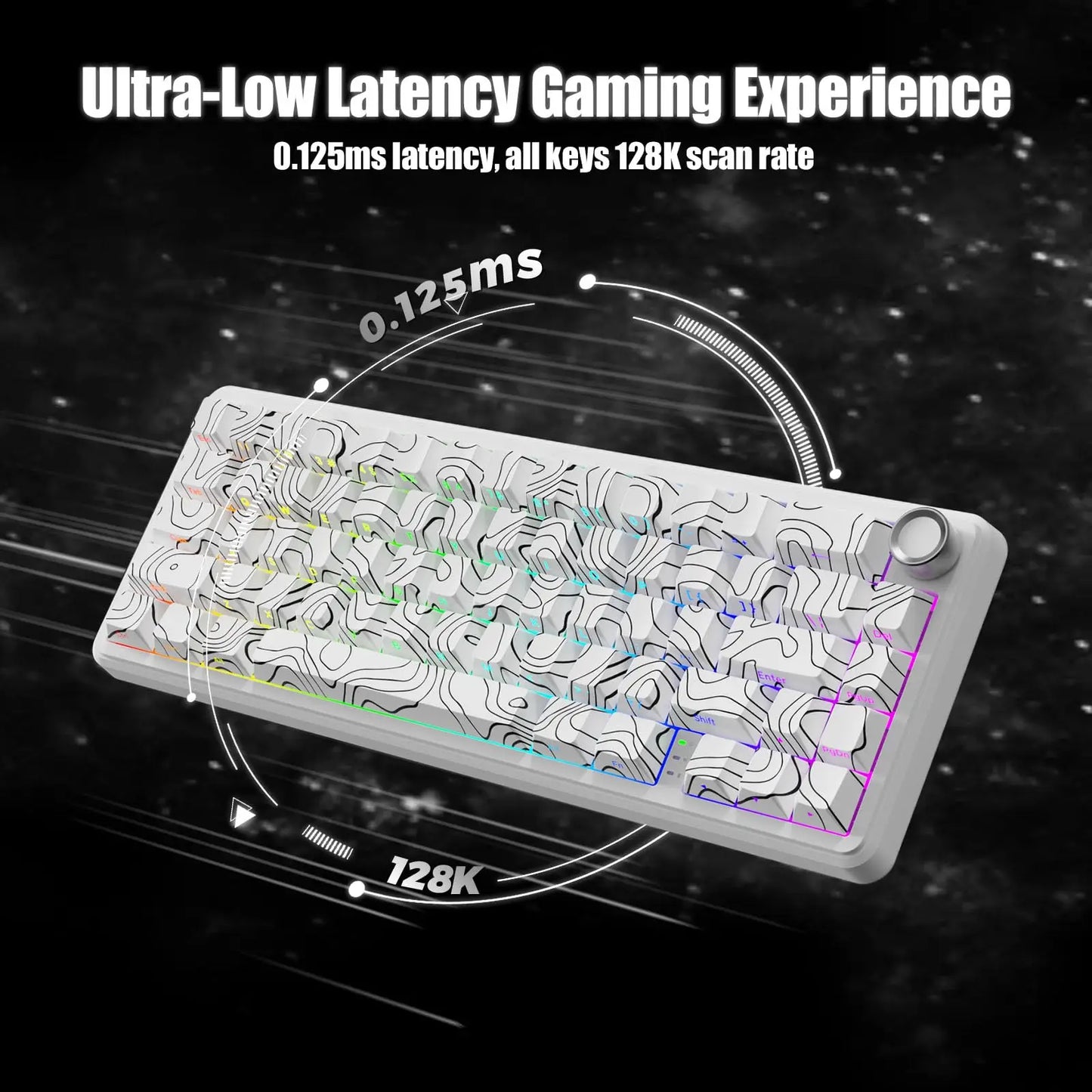 ATTACK SHARK X65PRO HE Rapid Trigger Wireless Gaming Keyboard