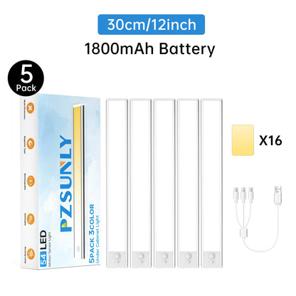 PZSUNLY 5Pcs Smart LED Motion Sensor Lights