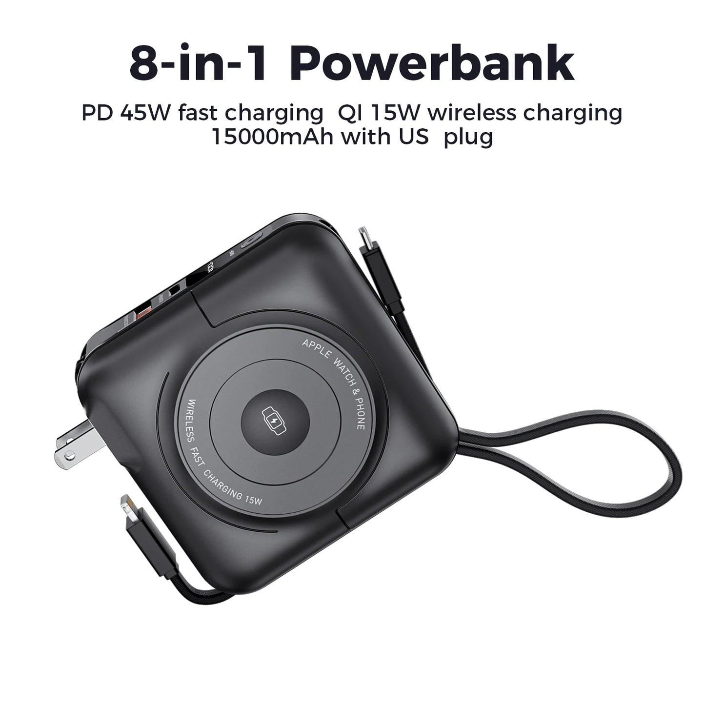 8-in-1 Magnetic Wireless Power Bank