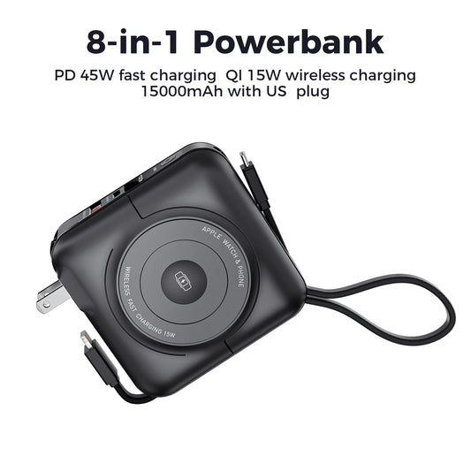 8-in-1 Magnetic Wireless Power Bank