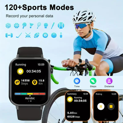 LAXASFIT 2025 New Waterproof Smart Watch