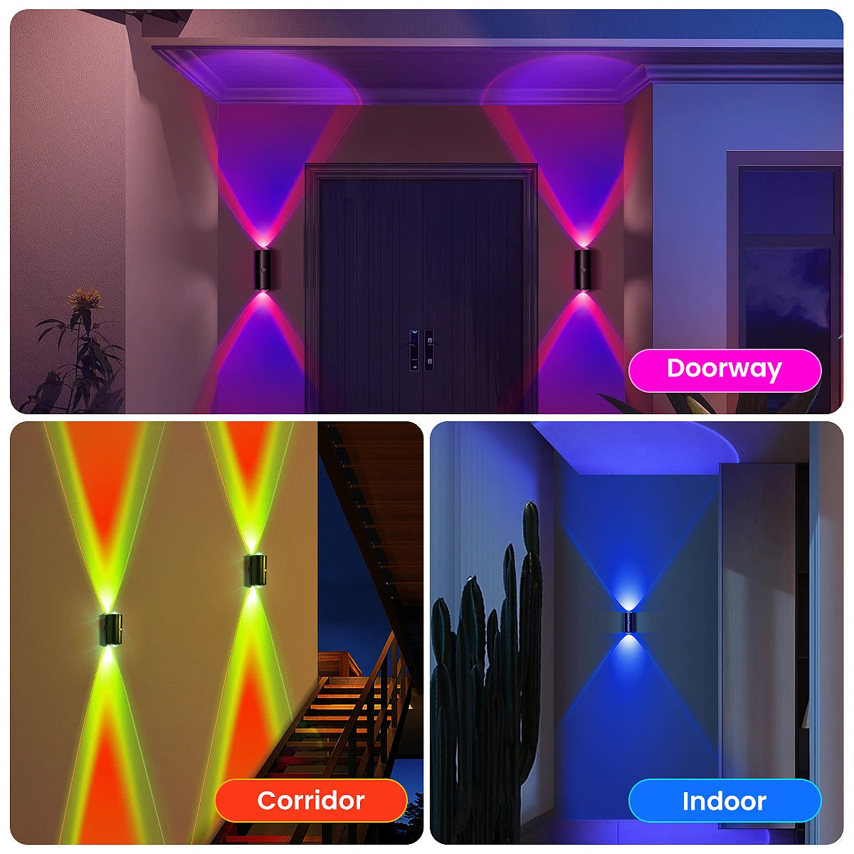 LED Motion Sensor Wall Sconce Lights