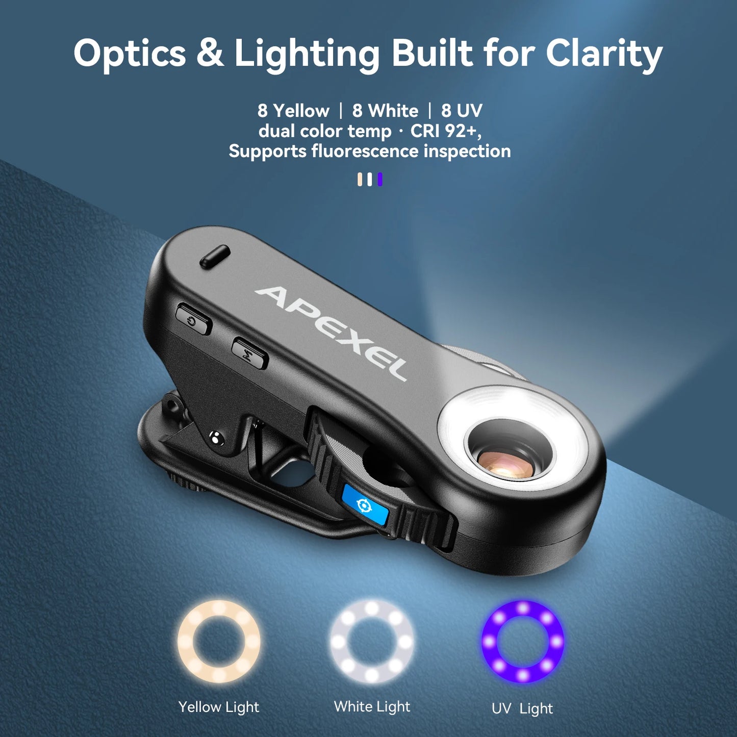 APEXEL 40X/80X/120X Jewelry Lens