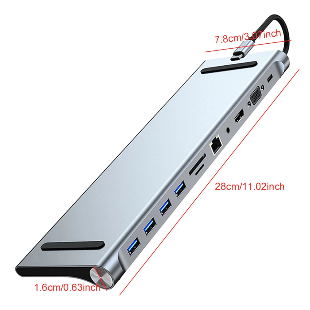 11 in 1  USB C Docking Station