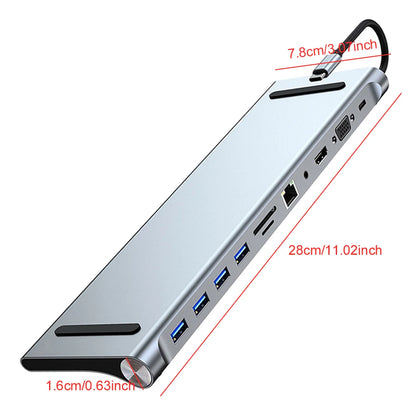 11 in 1  USB C Docking Station