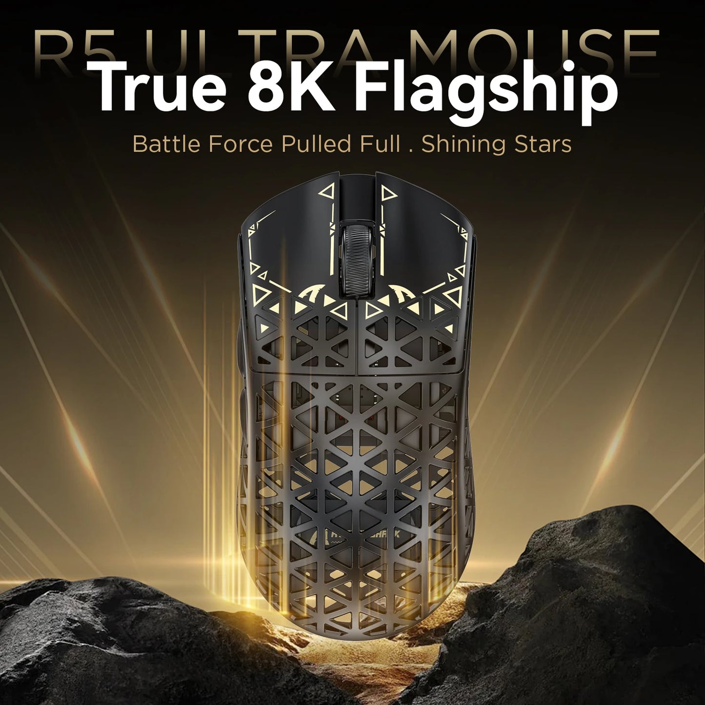 ATTACK SHARK R5 Ultra Carbon Fiber Wireless 8K Gaming Mouse