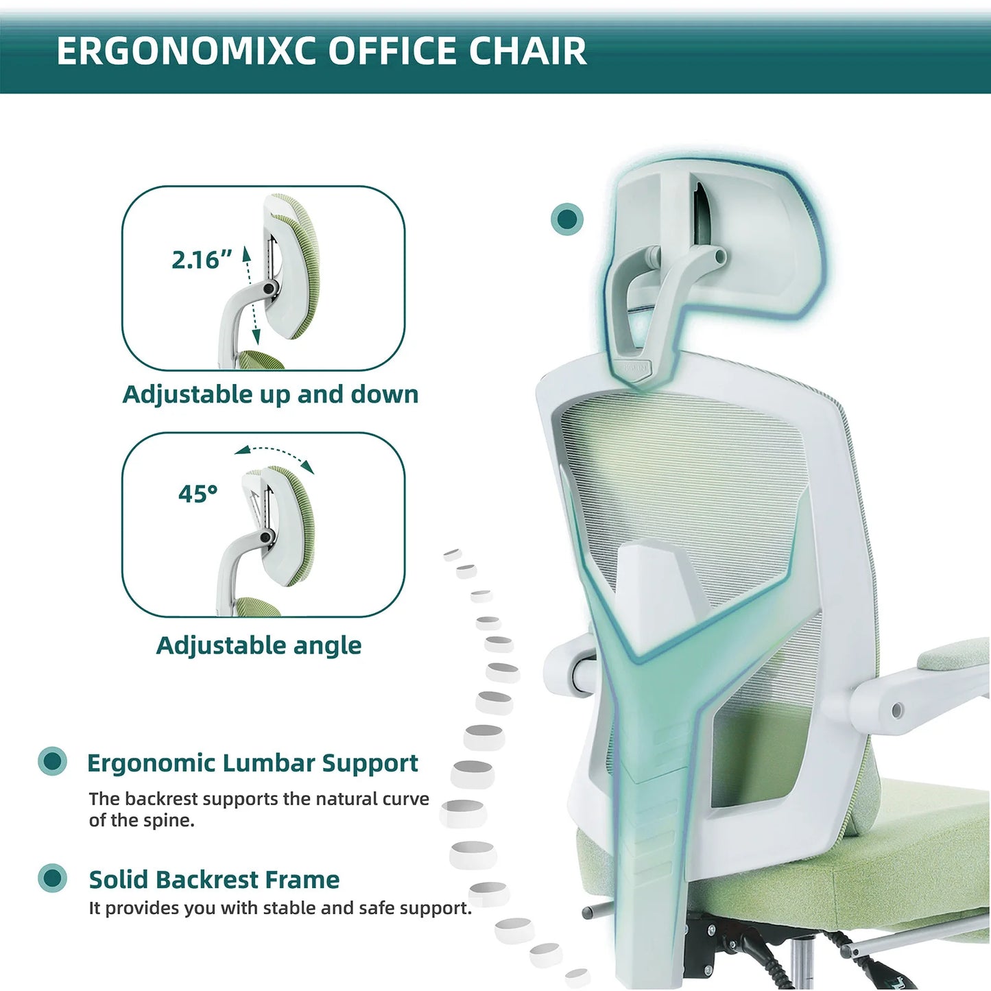 JHK Ergonomic Reclining High Back Gaming Chair