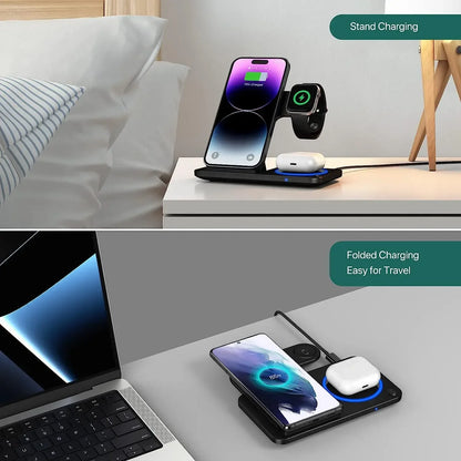 30W 3 in 1 Fast Wireless Charger