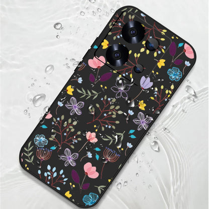 Small Flowers Print Lanyard Case