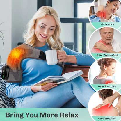 Adjustable Heating Vibration Shoulder Brace