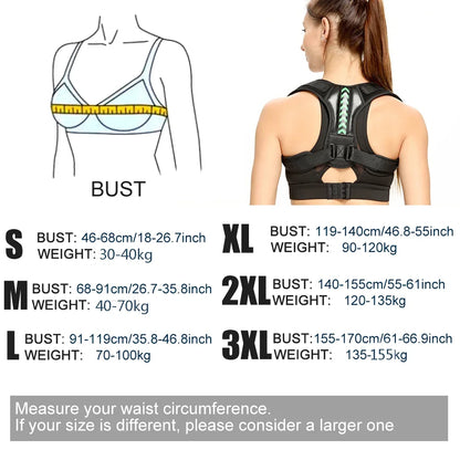 Adjustable Back Shoulder Posture Corrector