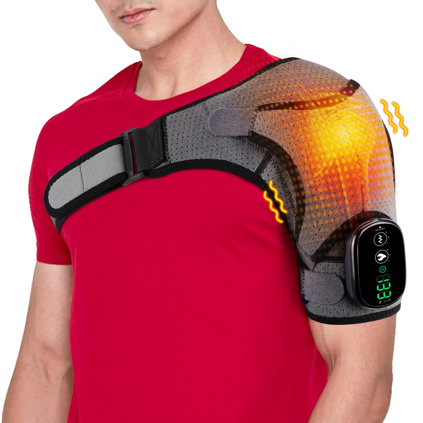 Adjustable Heating Vibration Shoulder Brace