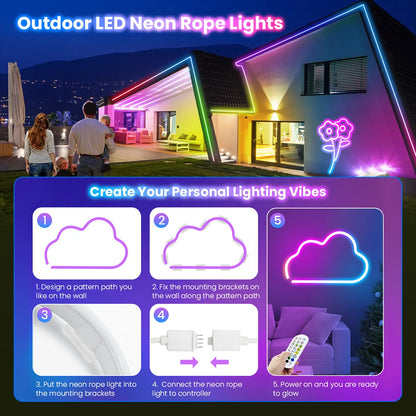 10M/5M/3M Neon WIFI RGB Led Strip Lights