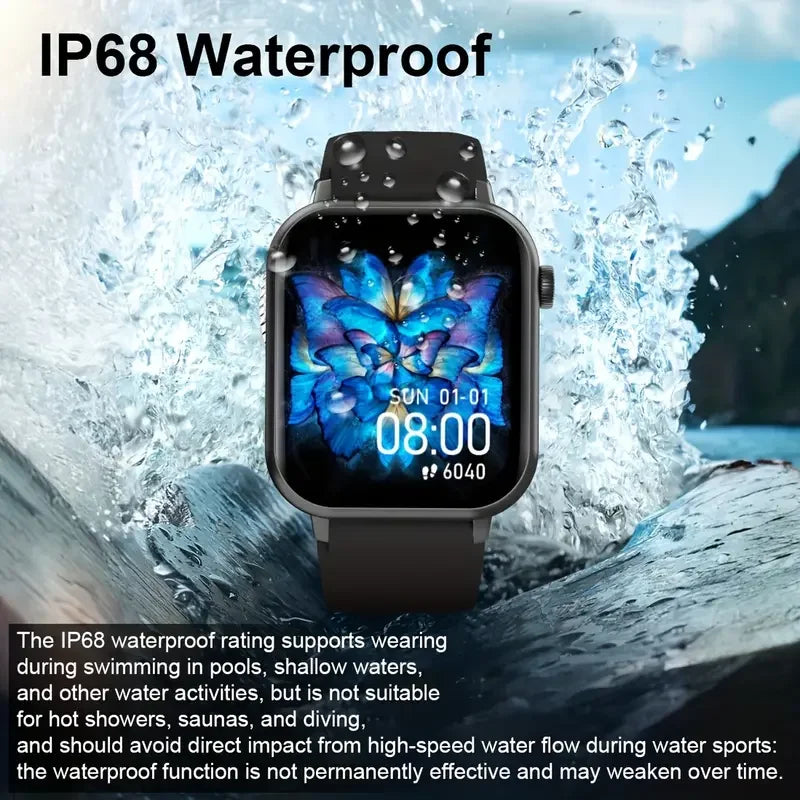 LAXASFIT 2025 New Waterproof Smart Watch