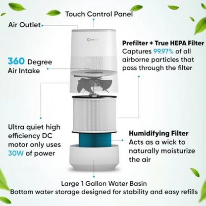 Air Purifier and Humidifier Combo