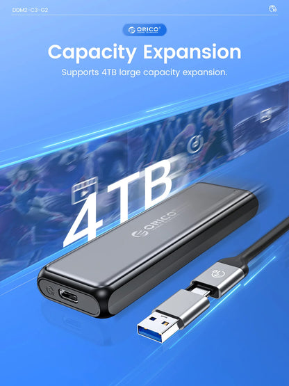 ORICO NVMe SATA Aluminum M.2 SSD Enclosure