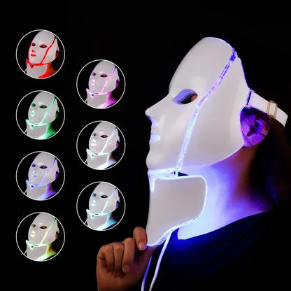 Foreverlily 7 Colors Light LED Facial Skin Care Mask