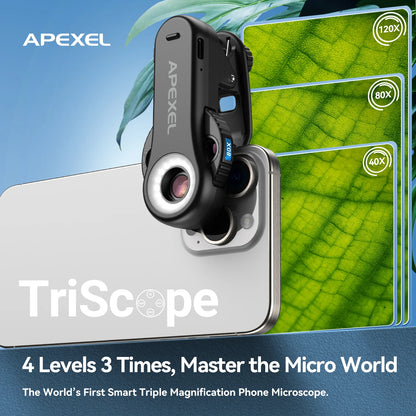 APEXEL 40X/80X/120X Jewelry Lens