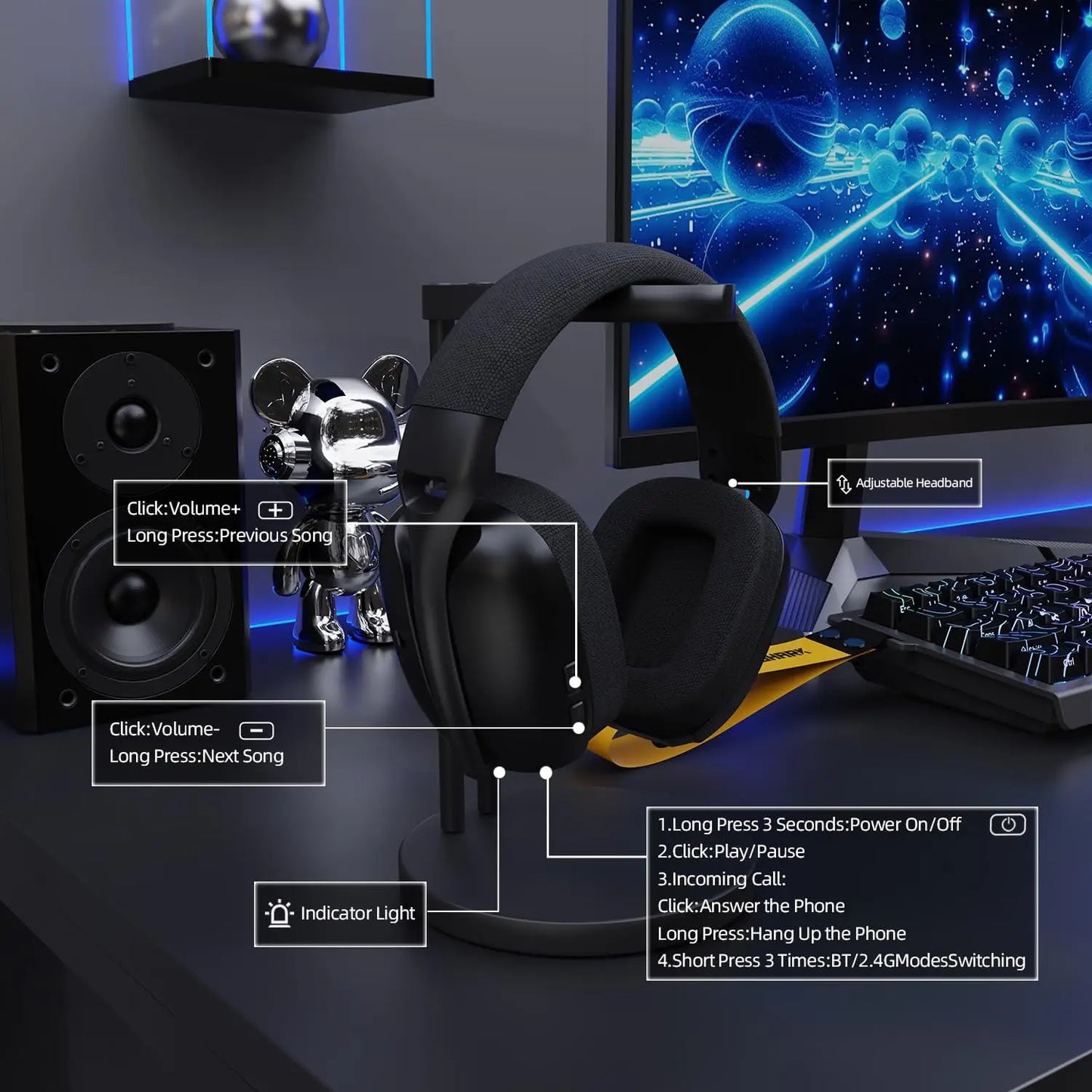ATTACK SHARK L80PRO Wireless Gaming Headset