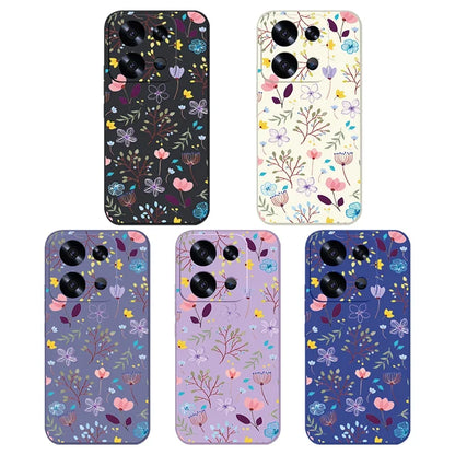 Small Flowers Print Lanyard Case