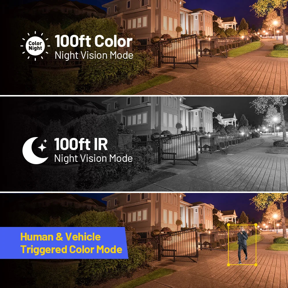 ANNKE 12MP 4PCS Outdoor Smart Dual Light PoE Security Camera
