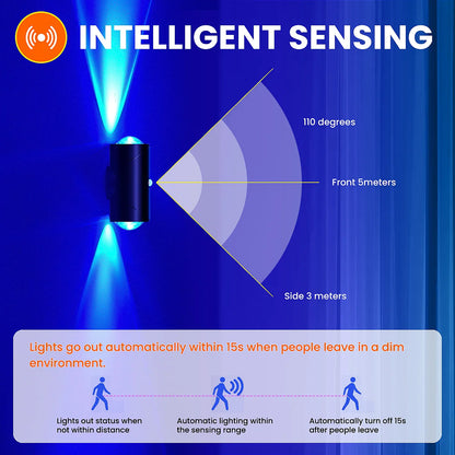 LED Motion Sensor Wall Sconce Lights