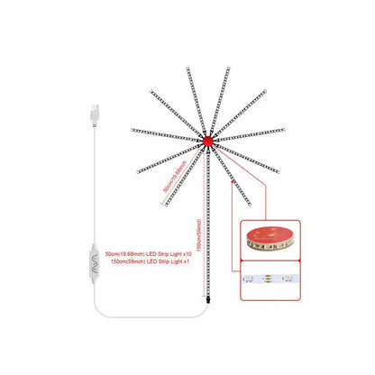 RGB LED Firework Strip Lights with Dream Color