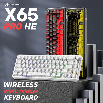 ATTACK SHARK X65PRO HE Rapid Trigger Wireless Gaming Keyboard