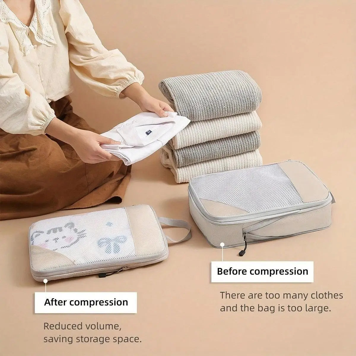 3 Set Compression Packing Cubes