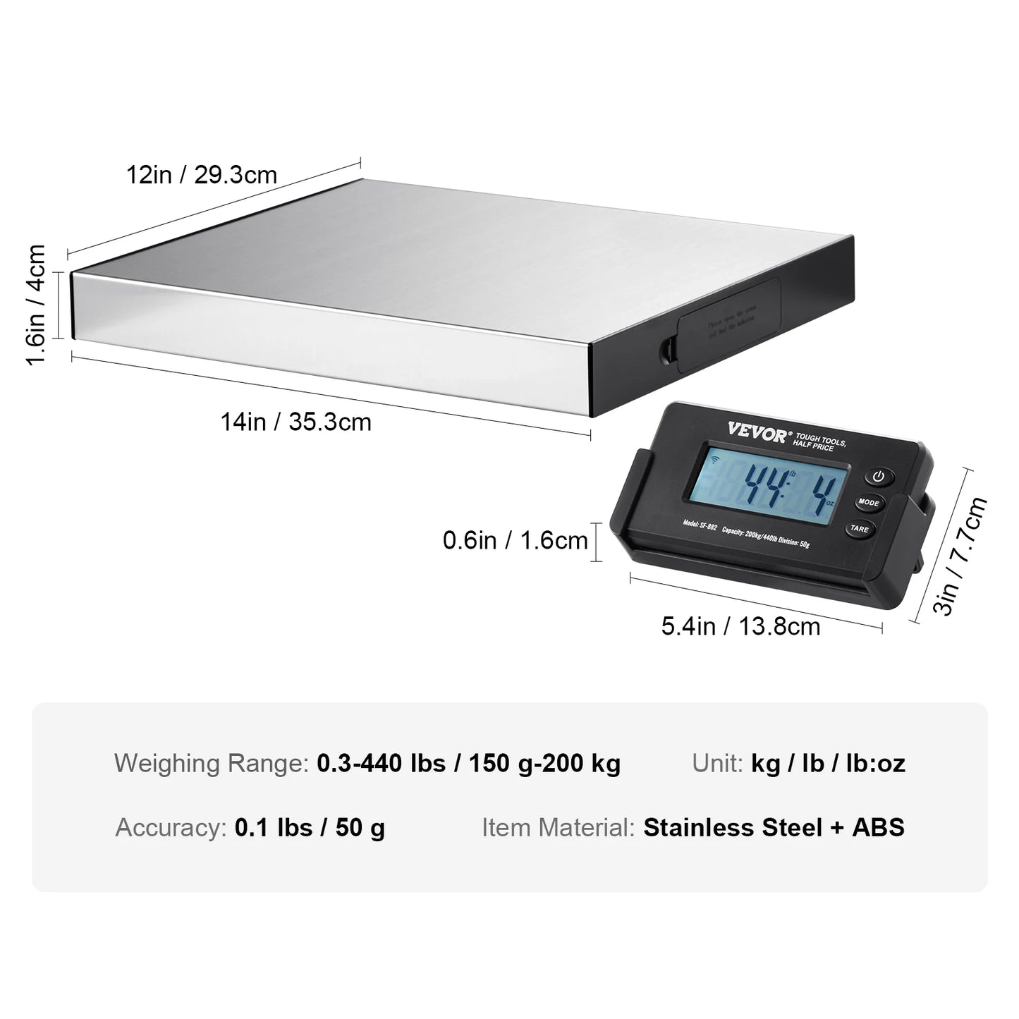 SucceBuy Split Type Digital Shipping Scale