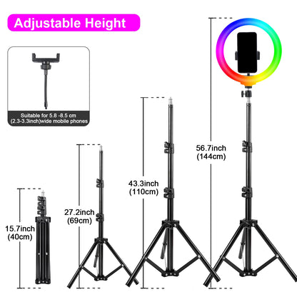 12" Dimmable LED Selfie Ring Light