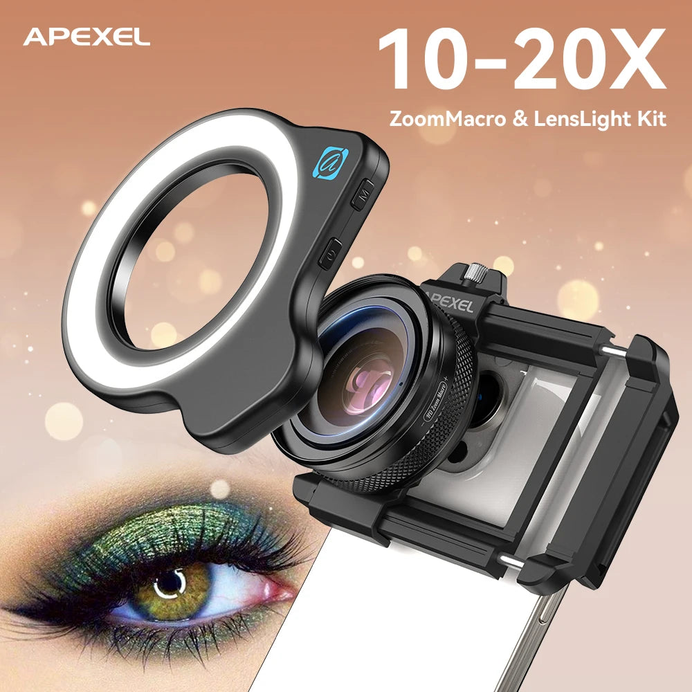 APEXEL 10-20X Zoom Macro Lens