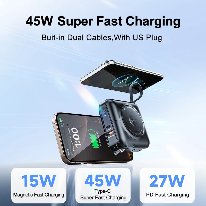 8-in-1 Magnetic Wireless Power Bank
