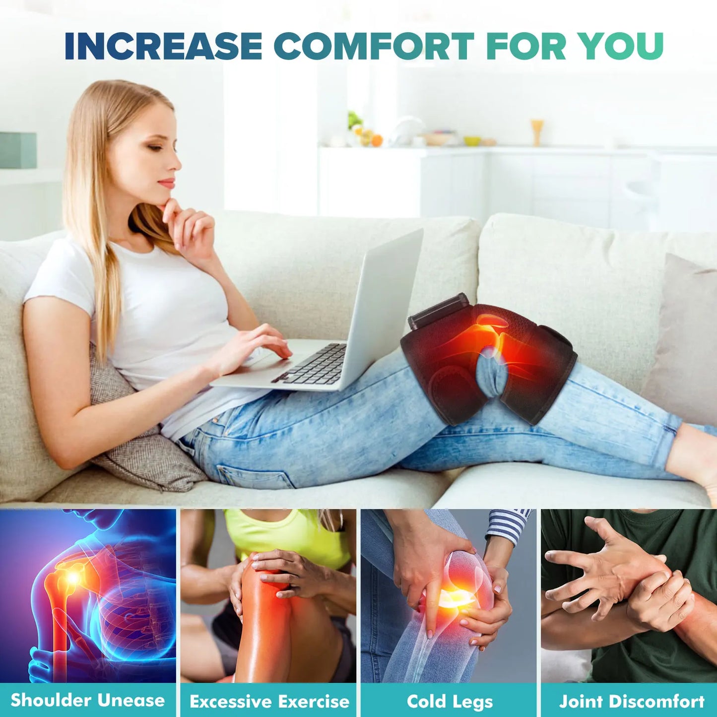 Intelligent Electric Heating Knee Protection Massage